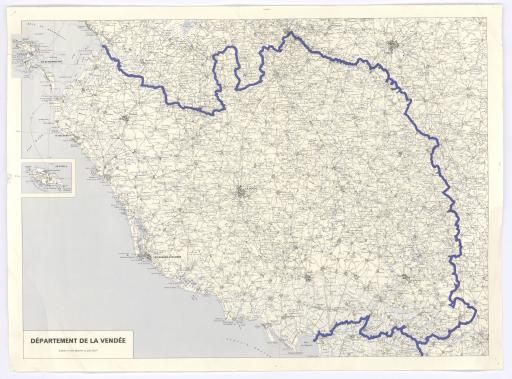 Département de la Vendée, d'après la carte Michelin au 200.000.